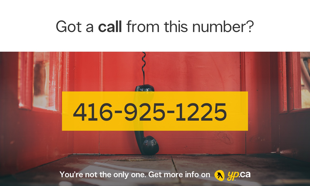 416-925-1225 | 14169251225 Who called from Toronto | YP.CA