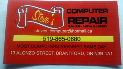 Steve Computer Repair - Réparation d'ordinateurs et entretien informatique