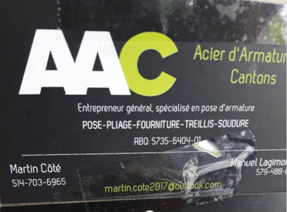 AAC Acier d'Armatures des Cantons - Poseurs d'acier d'armature
