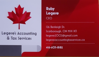 View Legere's Accounting & Tax Services Inc.’s Vaughan profile