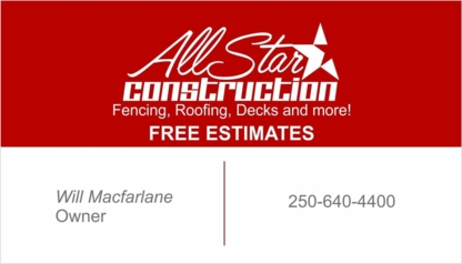 All Star Construction - Fences