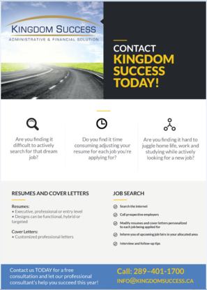 Kingdom Success - Curriculum vitae