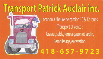 Transport Patrick Auclair Inc - Services de transport