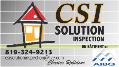 CSI Solution Inspection - Inspecteurs en bâtiment et construction