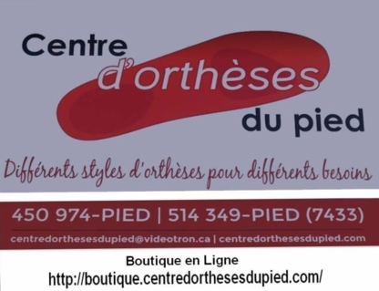 Centre D'orthèses Du Pied - Orthopedic Appliances
