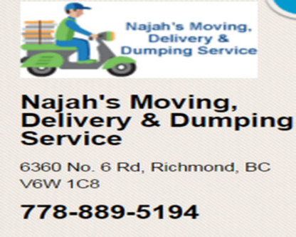 Najah's Moving, Delivery & Dumping Service - Déménagement et entreposage