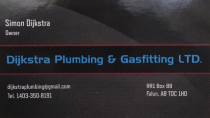Dijkstra Plumbing & Gasfitting - Plombiers et entrepreneurs en plomberie