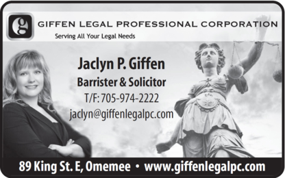 Giffen Legal Professional Corp - Avocats en dommages corporels