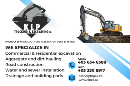 KLP Trucking & Excavating Ltd. - Excavation Contractors