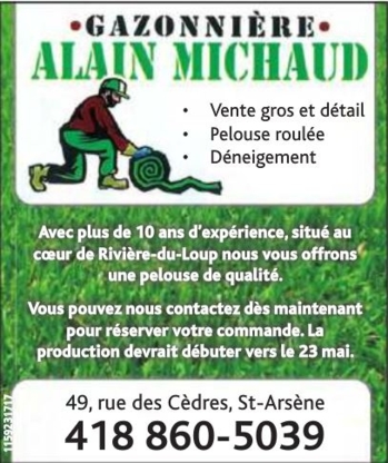 View Gazonnière Alain Michaud’s Saint-Hubert profile