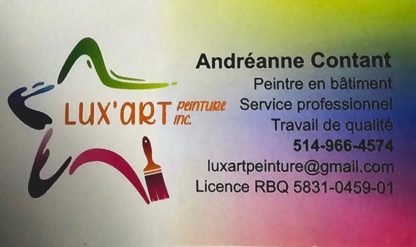 Lux'Art Peinture Inc. - Peintres