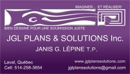 JGL Plans & Solutions Inc - Architectes