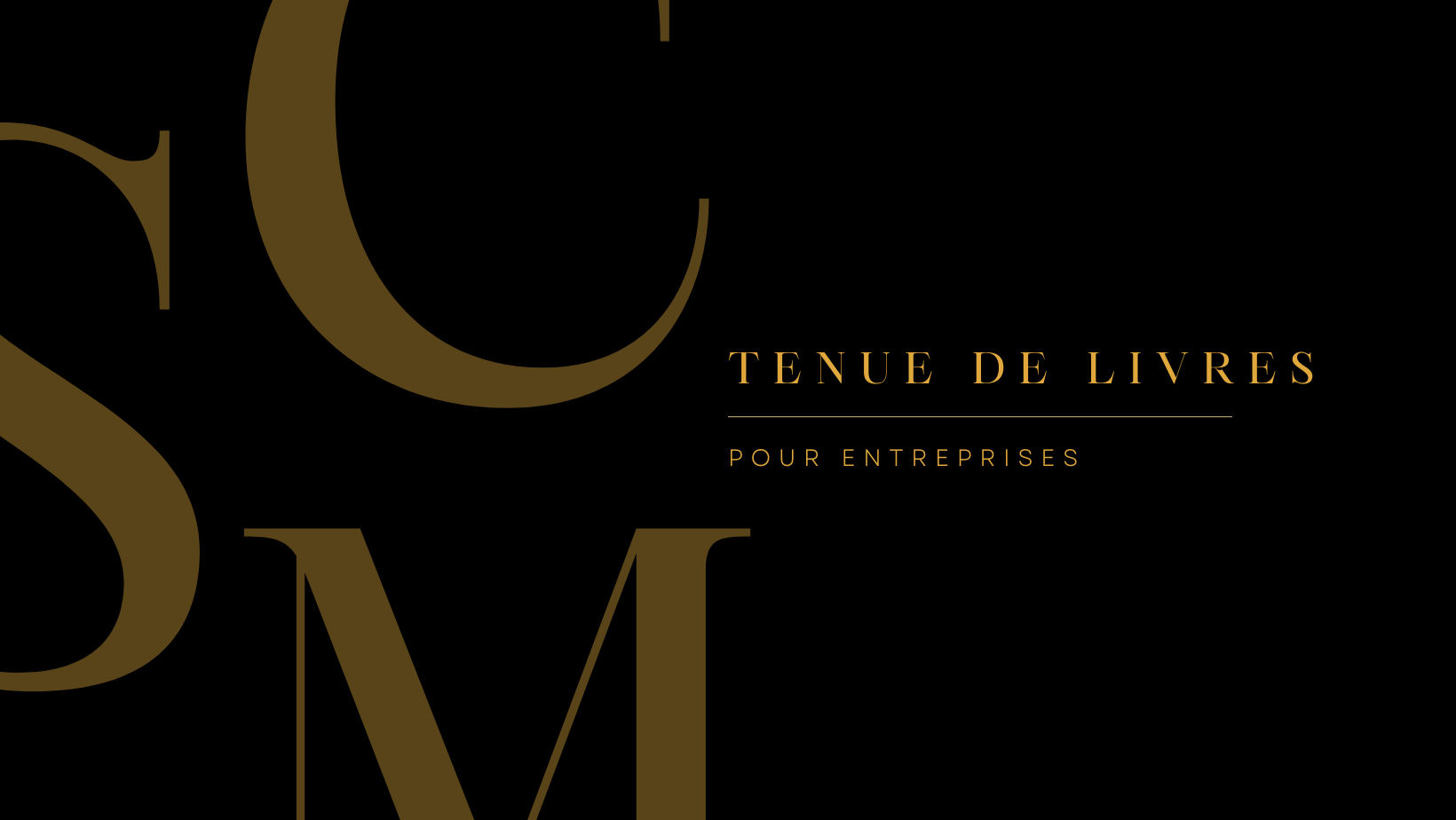 SCM Services Comptables - Tenue de livres