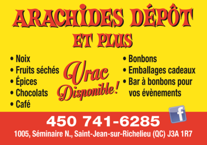 Arachides Dépôt et Plus - Aliments en vrac