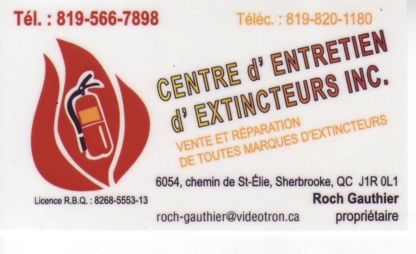 Voir le profil de Centre D'Entretien d'Extincteurs Inc - Sherbrooke