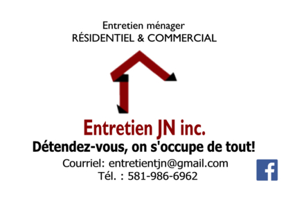 Entretien JN.Inc - Nettoyage résidentiel, commercial et industriel