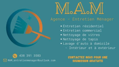 M.A.M Entretien Menager - Commercial, Industrial & Residential Cleaning