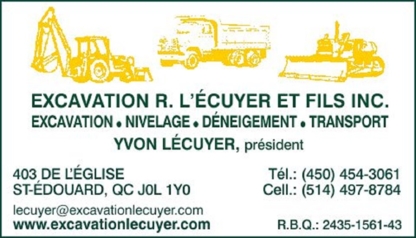 Excavation R.Lécuyer & Fils Inc - Excavation Contractors