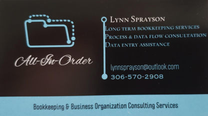 All In Order Bookkeeping & Consulting