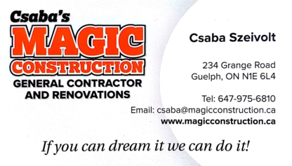 Csaba's Magic General Contractor & Renovations Inc. - Rénovations