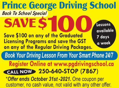 Prince George Northern Capital Driving School - Driving Instruction