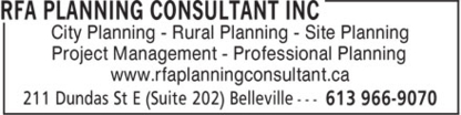 Voir le profil de RFA Planning Consultant Inc - Bobcaygeon