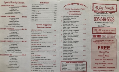 Joy Inn Restaurant & Tavern - Restaurants chinois