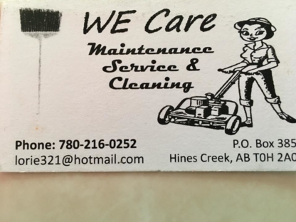 We Care Cleaning and Maintenance - Commercial, Industrial & Residential Cleaning