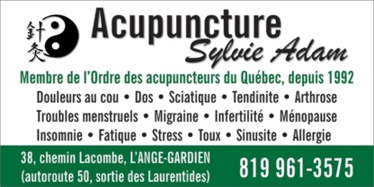 Acupuncture Sylvie Adam - Naturothérapeutes