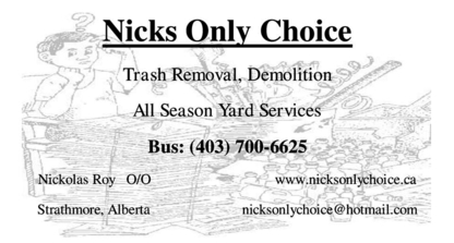 Nick's Only Choice - Traitement et élimination de déchets résidentiels et commerciaux