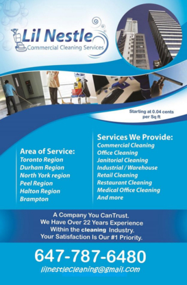 Lil Nestle Commercial Cleaning Services - Nettoyage résidentiel, commercial et industriel
