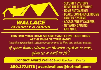 Wallace Security & Sound Inc - Matériel et systèmes de contrôle de sécurité