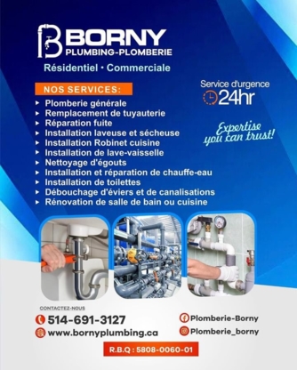 Voir le profil de Borny Plomberie-Plumbing - Laval-Ouest