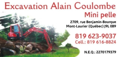 Excavation Alain Coulombe - Entrepreneurs en excavation