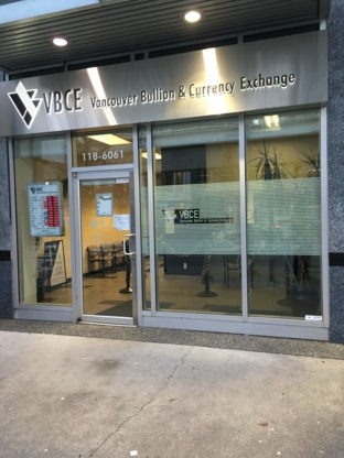 Vancouver Bullion & Currency Exchange Ltd - Banques