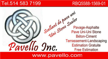 Pavello Inc - Entrepreneurs en pavage