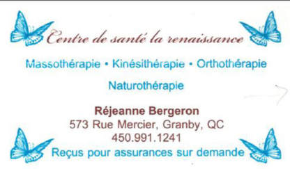Centre de Santé Renaissance à Granby - Registered Massage Therapists