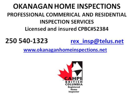 Okanagan Home Inspections - Inspecteurs en bâtiment et construction