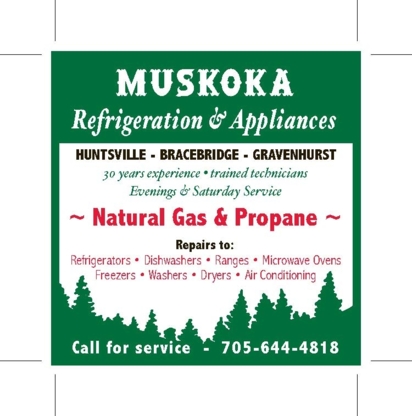 Muskoka Refrigeration & Appliances - Pièces et accessoires d'appareils électroménagers