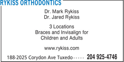 Rykiss Orthodontics - Dentists