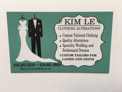 Alternations, Wedding Gowns & Tailoring by Kim Le - Tailleurs