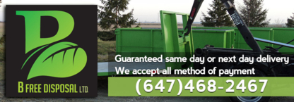 B Free Disposal Service Ltd - Bulky, Commercial & Industrial Waste Removal