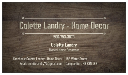 Colette Landry - Home Decor - Home Decor & Accessories