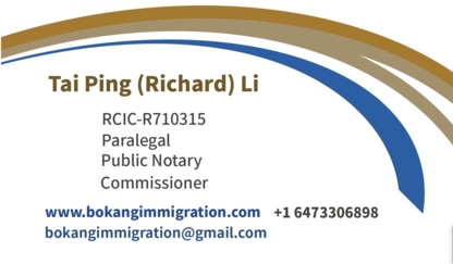 Bokang Immigration and Legal Services Inc. - Immigration Lawyers