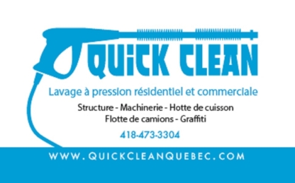 Lavage à Pression Quick Clean - Chemical & Pressure Cleaning Systems