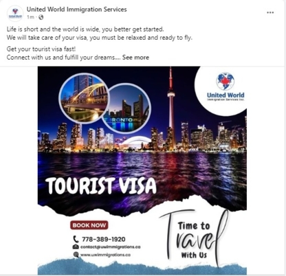 View Unitedworld Immigration Services’s Vancouver profile