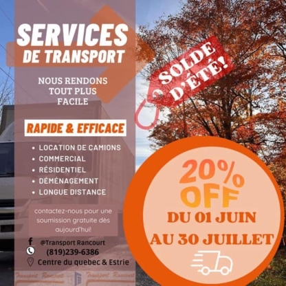 Transport Rancourt - Déménagement et entreposage