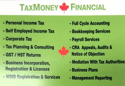 TaxMoney Financial - Préparation de déclaration d'impôts