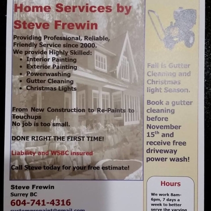 Steve Frewin Painting & Home Services - Painters