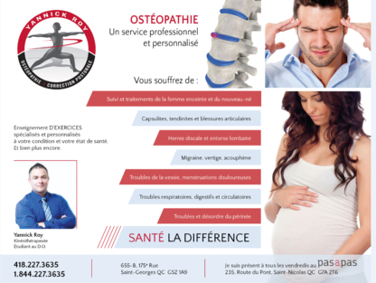 Yannick Roy Ostéopathie - Cliniques médicales